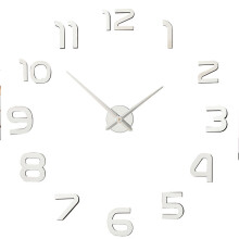 Diy Large Wall Clock Exquisite Gift, Environmental Safety Materials Modern Mute 3D Sticker, Silent Wall Clock Movement Arabic Numerals Design Frameles