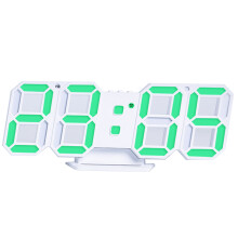 The Timekeeper, Ambient Guardian: Modern 3D Design 3D Led Desk Clock With Alarm And Snooze Function, Adjustable Brightness, For Child Seniors, 24x9.4