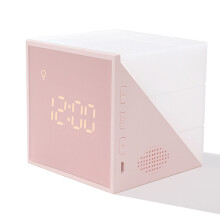 Rechargeable Alarm Clock With Dimmable Night Light, Multi-function Led Display For Modern Living