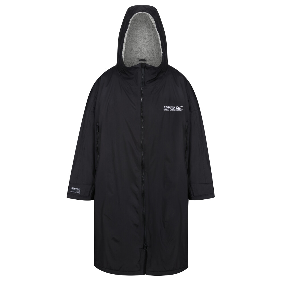 Regatta Unisex Black Adult Waterproof Changing Robe In | : Large - Image 6