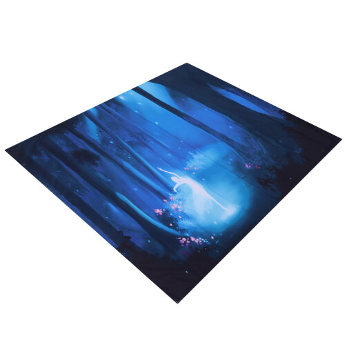 Dreamy Forest Design Wall Art Decor Landscape Wall Art Soft Polyester Fabric High Definition Printing Pattern Easy Installation Multi Functional Stora 1