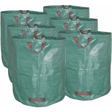 Professional Gardening Bags for Heavy Duty Construction, Durable PP Fabric Extra Large Reusable Water Resistant Double Stitched Handles Flexible Hoop