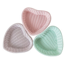 Heart Shape Fruit Plate, Natural Wicker Bowl, Enhance Your Dining Experience