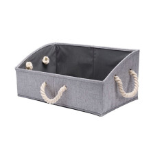 Collapsible Baskets, Home Decorative Baskets with Sturdy Wire Frame, Closet Organization Bins for Your Pet's Needs (Neutral Colors, 3PCS)