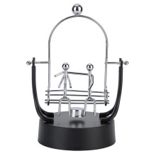 Elegante balanseroboter, evighetsbevegelsesskrivebordsleker magnetisk huske kinetisk kunst stressavlastende kontordekorasjon,