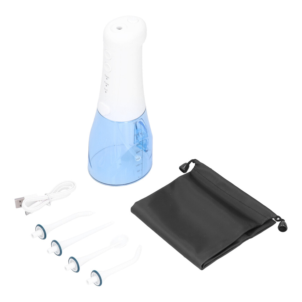 Portable Oral Irrigator, Cordless Water Flosser 360 Degree Rotating Nozzle, USB Rechargeable Dental Cleaner Efficient Teeth Cleaning Tool for