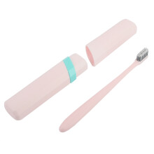 Travel Toothbrush Case, Compact Size White PP Material Portable Toothbrush Container with Ventilation Hole, Perfect for Business Trips Camping and