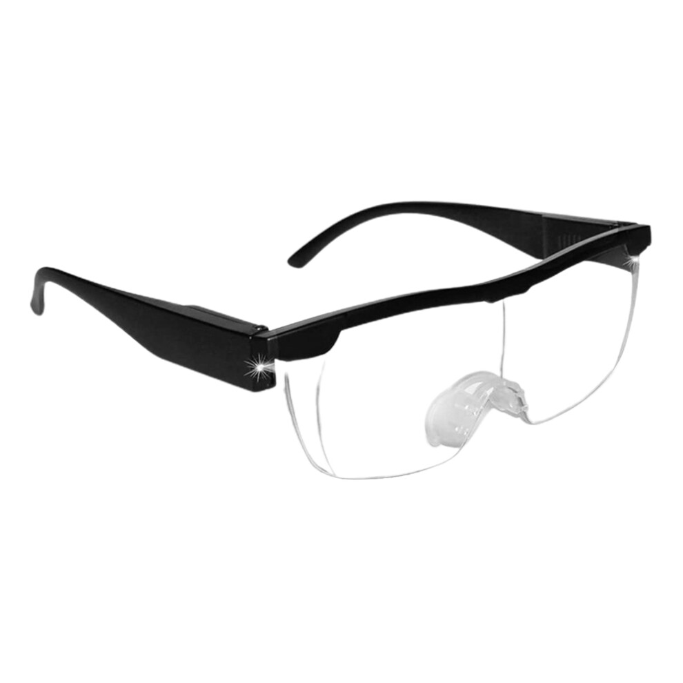 Light Hands-Free Magnifier Eyeglasses, Rechargeable Led With Ergonomic Spectacle Frames, Designed For Precision Tasks Such As Reading Sewing Or