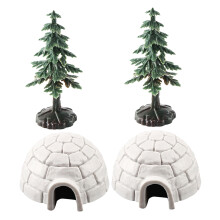 5Sets Kleine - Ornamente Kunststoff Detailgetreu Weihnachtsdeko