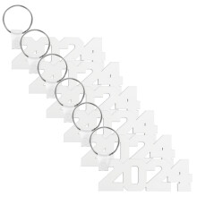 24Stk Sublimations Schlüsselanhänger Mdf Material 20 Grau