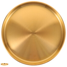 2Stk Gold Metalltablett Schmuckhalter Desktop Organizer