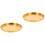 2Stk Gold Metalltablett Schmuckhalter Desktop Organizer 6