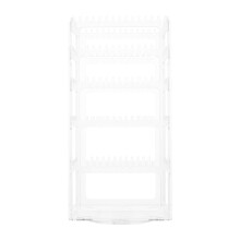 5Stk Kunststoff Ohr Schmuckständer Rotierend Transparent Organizer