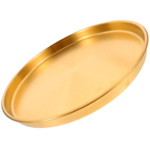 2Stk Gold Metalltablett Schmuckhalter Desktop Organizer 1