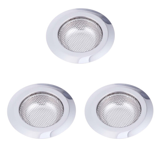 3Stk Ovaler Abflusssieb Küchenfilter Rostfrei 1