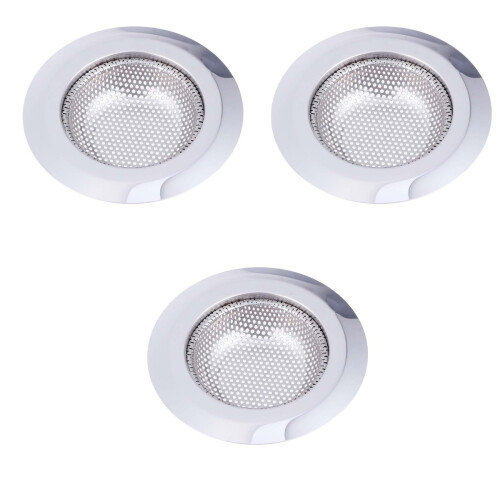 3Stk Ovaler Abflusssieb Küchenfilter Rostfrei 2