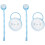 4Sets Baby Schnullerhalter Box Tragbar Mit 2