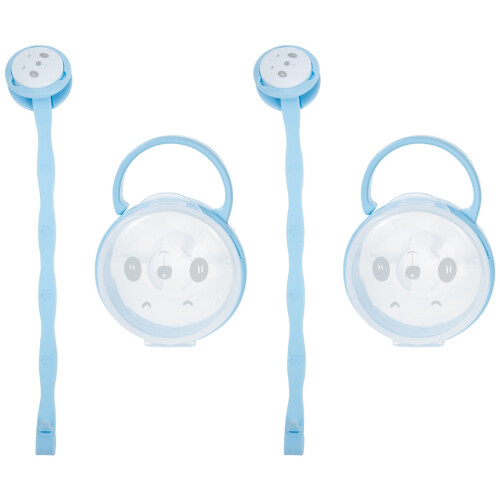 4Sets Baby Schnullerhalter Box Tragbar Mit 1