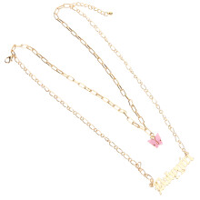 3Ud Collar Dorado Para Mujer En Capas Con Y Accesorio Casual