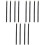 12Ud Pinceles Para Labial Y Corrector, Material Negro 4