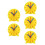5Pcs Yellow Plastic Teaching Clock Kids Learning Time Educational Toy 5