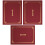6Ud De Papel Para Documentos Y Diplomas Color Rojo Oscuro 2