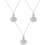 3Ud Collar Urna Multiuso Acero Inoxidable Plata Memorial 5
