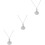 3Ud Collar Urna Multiuso Acero Inoxidable Plata Memorial 7