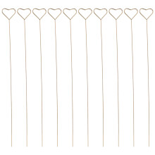 30Ud Porta Tarjetas Metálico Dorado Para Decoración Floral En Pasteles