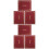 6Ud De Papel Para Documentos Y Diplomas Color Rojo Oscuro 7