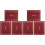 6Ud De Papel Para Documentos Y Diplomas Color Rojo Oscuro 4