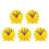 5Pcs Yellow Plastic Teaching Clock Kids Learning Time Educational Toy 8