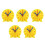 5Pcs Yellow Plastic Teaching Clock Kids Learning Time Educational Toy 4