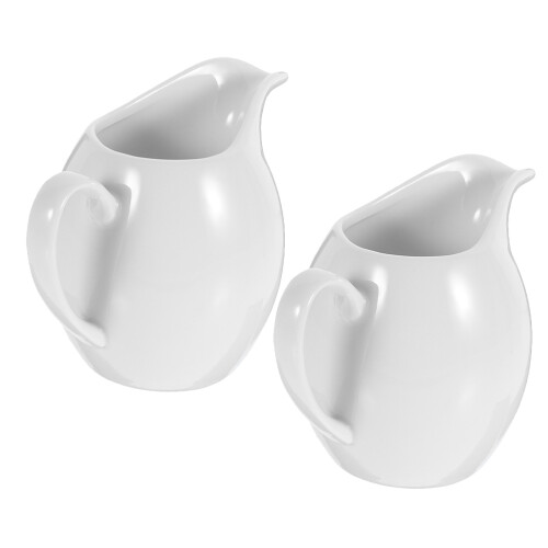 6Ud Pichets Cerámicos Con Asa Para Café Y Leche 1
