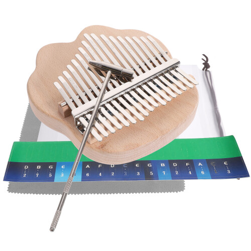 3Ensembles Kalimba 17 Clés Instrument Bois Acier 2