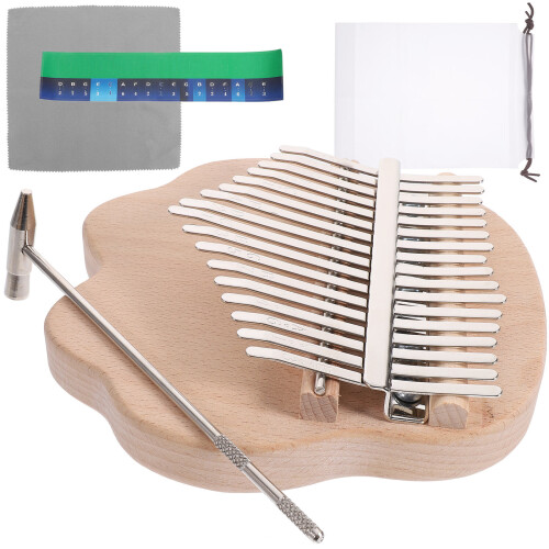 3Ensembles Kalimba 17 Clés Instrument Bois Acier 1