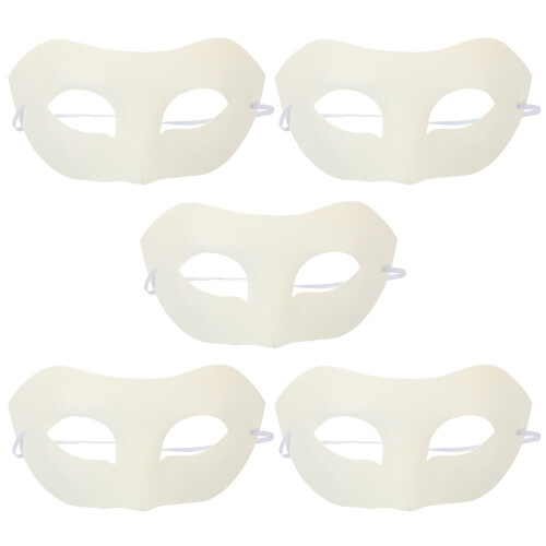 25Pièces Masques Vierges En Papier Pour Décoration Et Cosplay 1