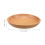 2Pcs Multipurpose Light Brown Wood Round Serving Plate for Food 3