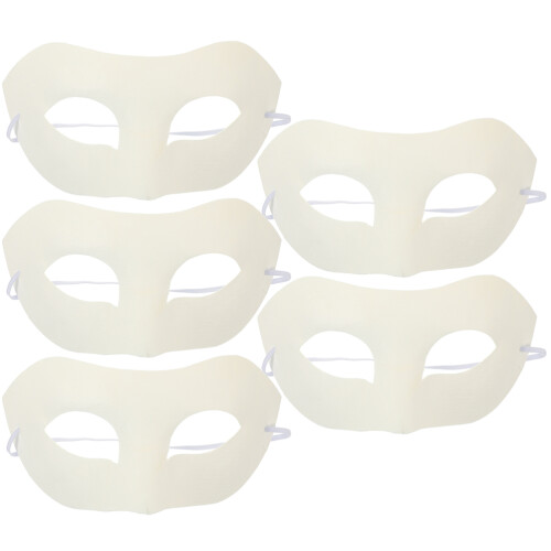 25Pièces Masques Vierges En Papier Pour Décoration Et Cosplay