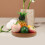 2Pcs Multipurpose Light Brown Wood Round Serving Plate for Food 6