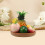 2Pcs Multipurpose Light Brown Wood Round Serving Plate for Food 5