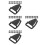 400Pcs Easy-Install Black Plastic Safety Strap Divider Buckles 5
