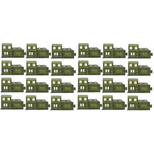 24Pièces Mini De Police Vert Pour Décor Bureau Et Maison 1