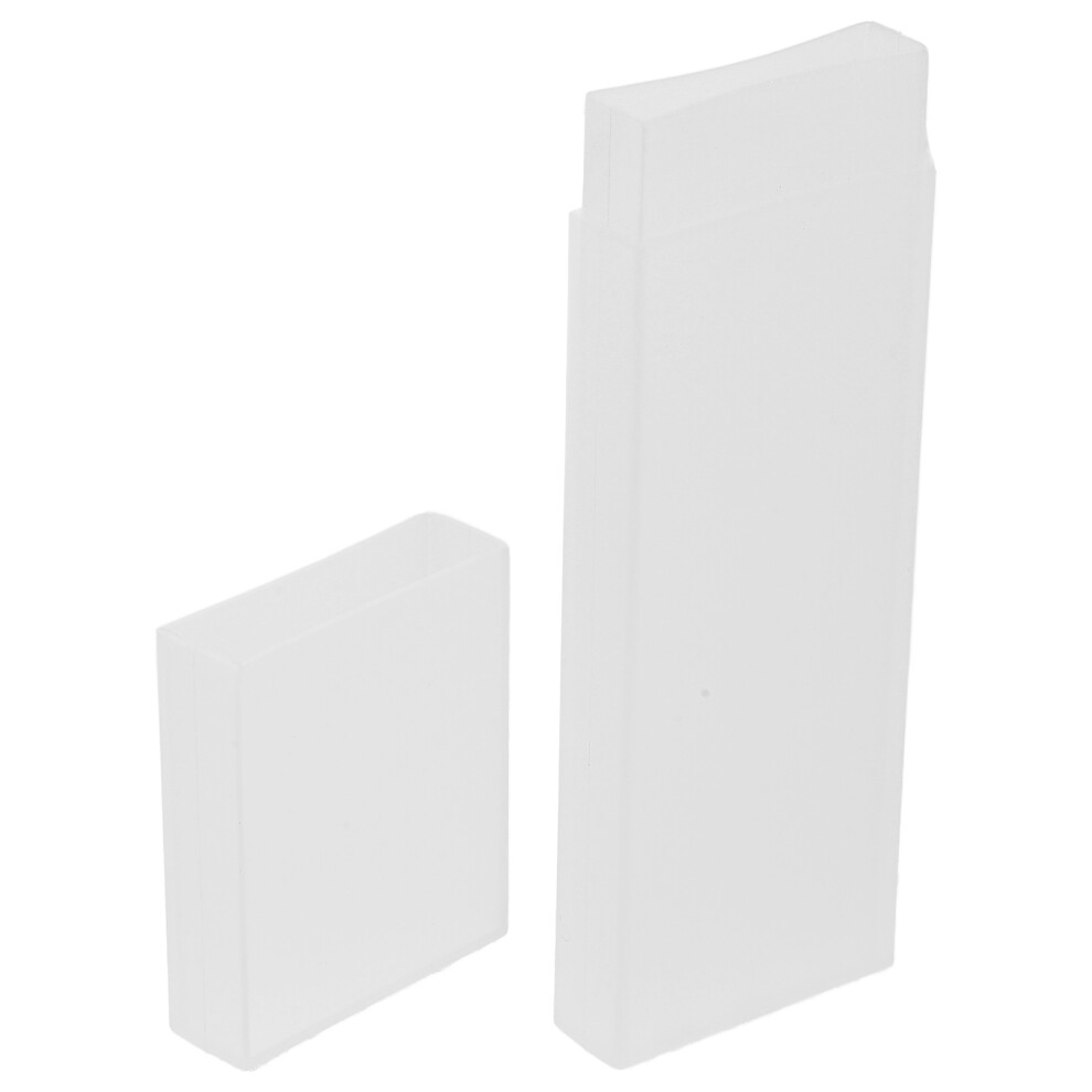 Aboofan White 4Pcs Sturdy Plastic Tongue Tool Boxes For Home Storage