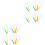 30Pcs Handheld Kids Magnifier 3X Assorted Colors for Educational Use 3