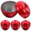 8Pcs Red Metal Apple Tin Boxes Creative Candy Storage Containers 2