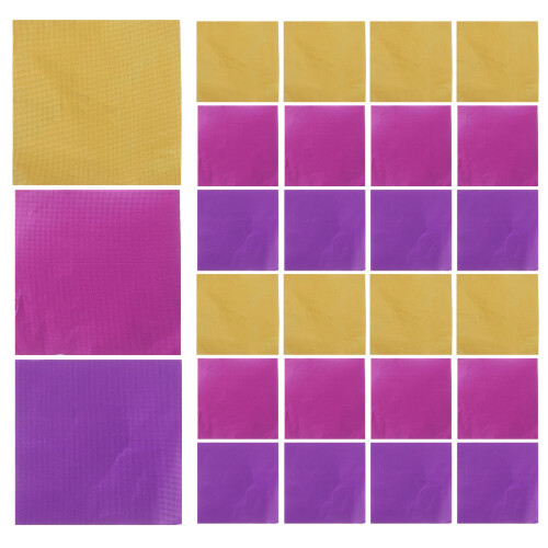600Pcs Bright Foil Chocolate Wrappers for Candy Crafting and Packaging
