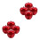 8Pcs Red Metal Apple Tin Boxes Creative Candy Storage Containers 9