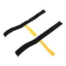 10Pcs Black PP Flipper Tether Straps High Visibility Secure Fin Leash