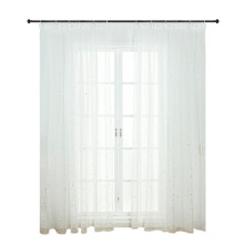 3Pcs White Sheer Curtains Window Drapes Voile Kids Room Home Decor